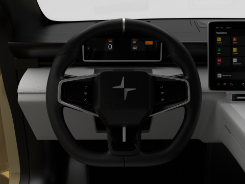 Polestar 4 2024 HQ 3D Модель