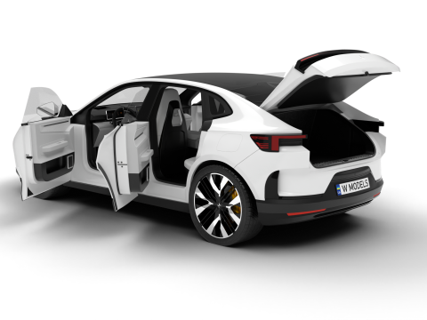 Polestar 4 2024 HQ 3Dモデル