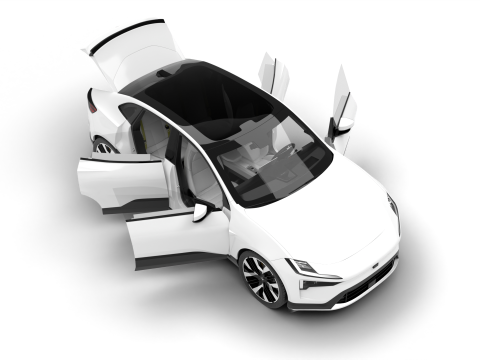 Polestar 4 2024 HQ 3Dモデル