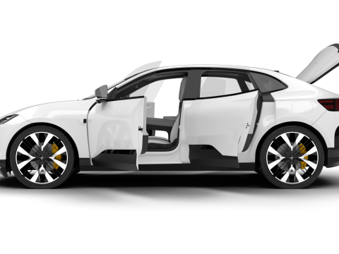 Polestar 4 2024 HQ 3Dモデル