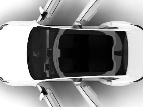 Polestar 4 2024 HQ 3Dモデル