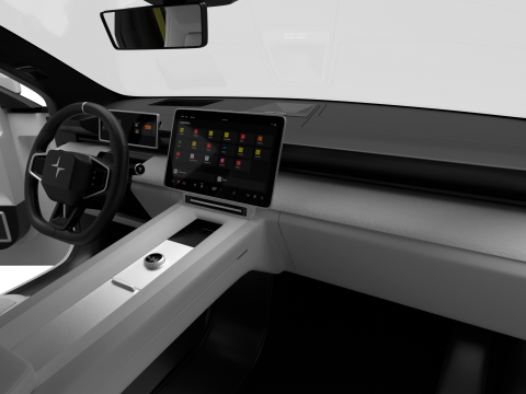 Polestar 4 2024 HQ 3Dモデル