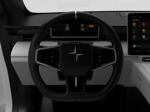 Polestar 4 2024 HQ 3Dモデル