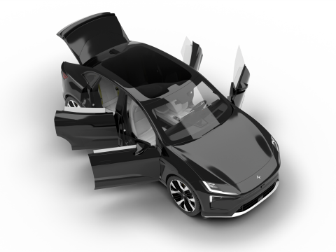 Polestar 4 2024 HQ 3Dモデル