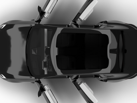 Polestar 4 2024 HQ 3Dモデル