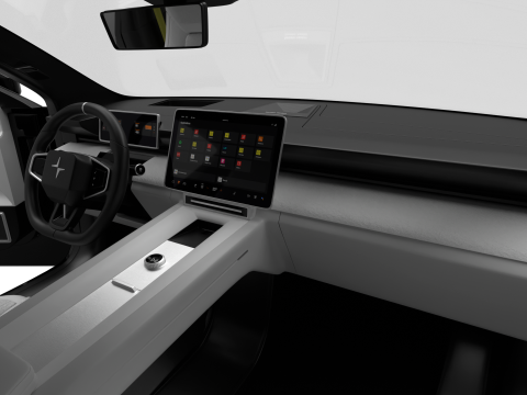 Polestar 4 2024 HQ 3Dモデル