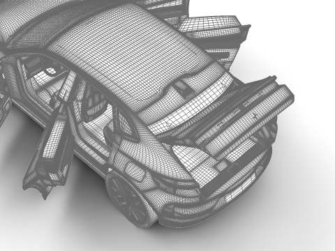 Polestar 4 2024 HQ 3Dモデル