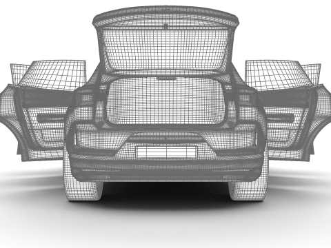 Polestar 4 2024 HQ 3Dモデル