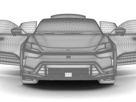 Polestar 4 2024 HQ 3Dモデル