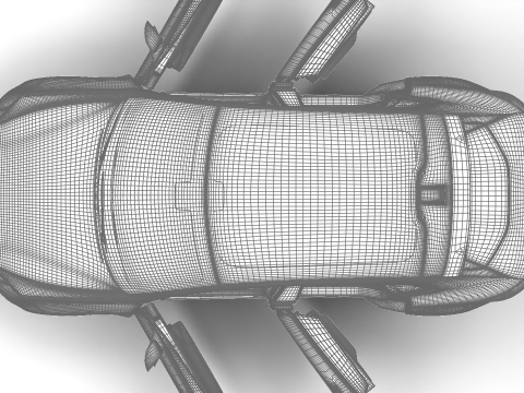 Polestar 4 2024 HQ 3Dモデル
