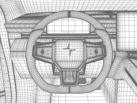 Polestar 4 2024 HQ 3Dモデル