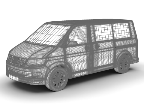 Volkswagen T6 Transporter 2019 3Dモデル