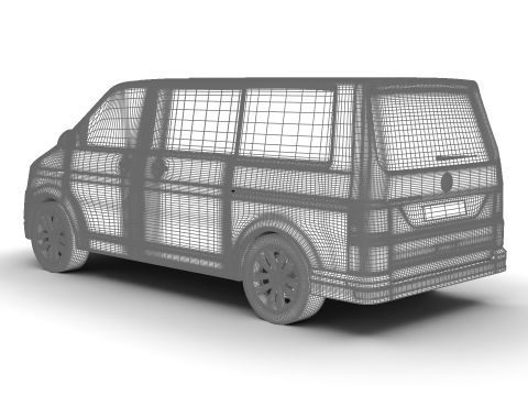 Volkswagen T6 Transporter 2019 3Dモデル