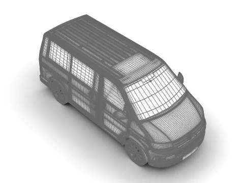 Volkswagen T6 Transporter 2019 Modelo 3D