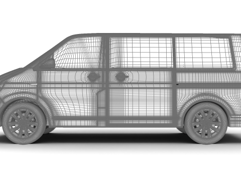 Volkswagen T6 Transporter 2019 3Dモデル