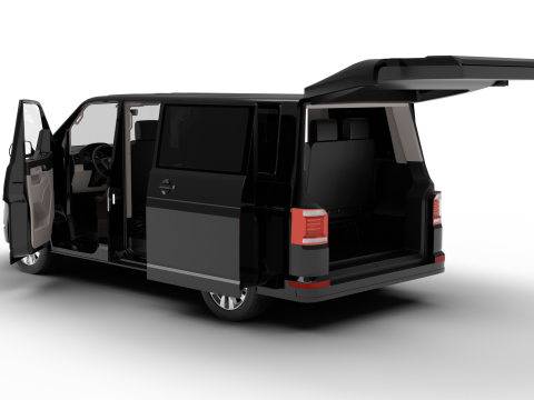 Volkswagen T6 Transporter 2019 HQ 3D 모델