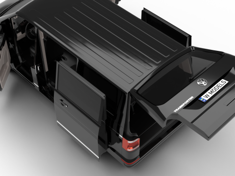 Volkswagen T6 Transporter 2019 HQ 3D 모델