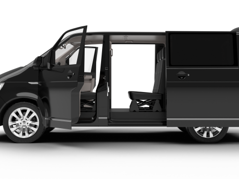 Volkswagen T6 Transporter 2019 HQ 3D 모델
