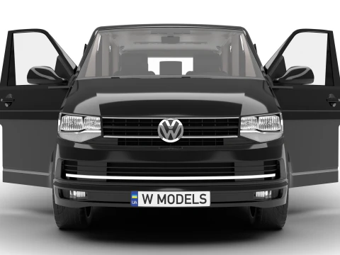 Volkswagen T6 Transporter 2019 HQ 3D Model