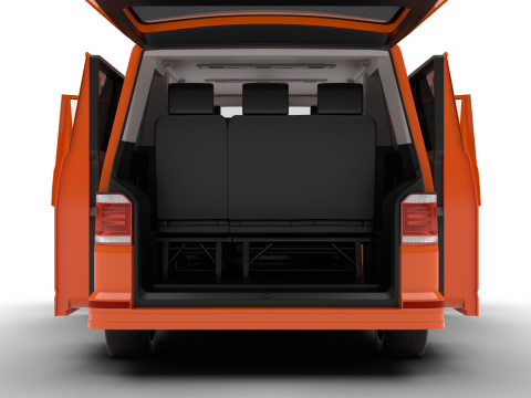 Volkswagen T6 Transporter 2019 HQ 3D Model