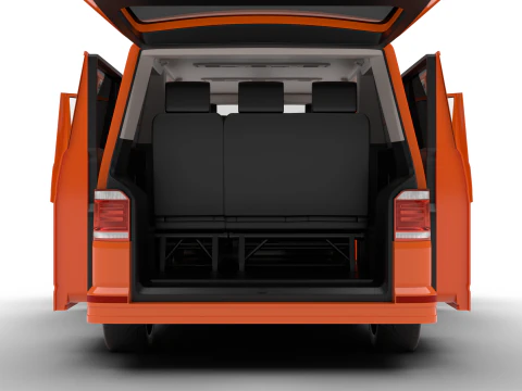 Volkswagen T6 Transporter 2019 HQ 3D Model