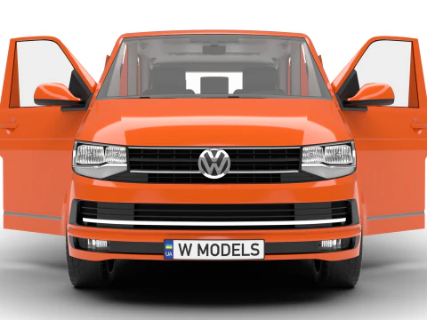 Volkswagen T6 Transporter 2019 HQ 3D Model
