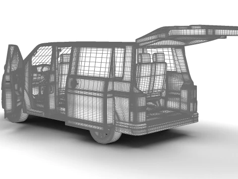Volkswagen T6 Transporter 2019 HQ 3D Model