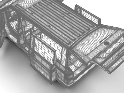 Volkswagen T6 Transporter 2019 HQ 3D Model