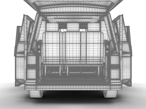Volkswagen T6 Transporter 2019 HQ 3D Model