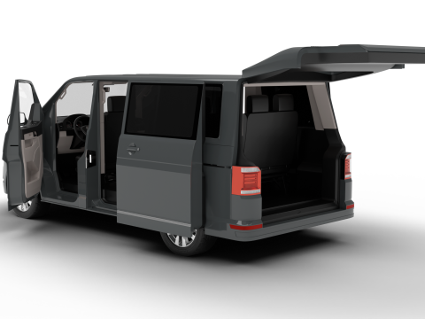 Volkswagen T6 Transporter 2019 HQ 3Dモデル