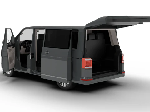 Volkswagen T6 Transporter 2019 HQ 3D Model
