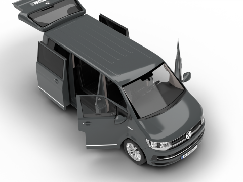 Volkswagen T6 Transporter 2019 HQ 3Dモデル