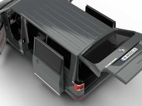 Volkswagen T6 Transporter 2019 HQ 3Dモデル