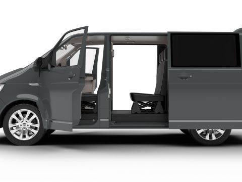 Volkswagen T6 Transporter 2019 HQ 3Dモデル