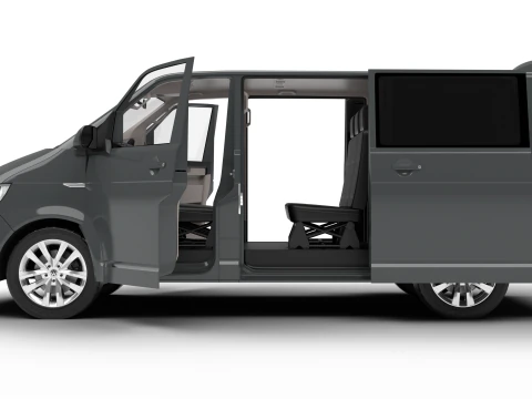 Volkswagen T6 Transporter 2019 HQ 3D Model