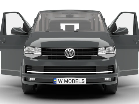 Volkswagen T6 Transporter 2019 HQ 3D Model