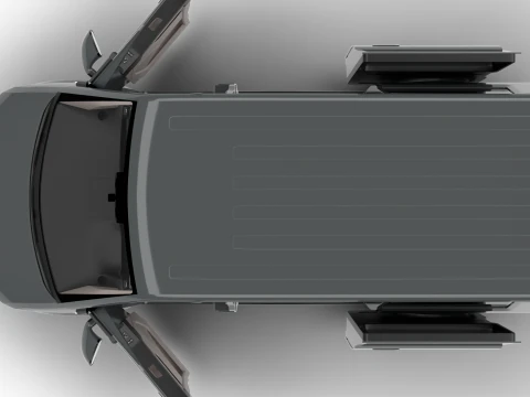 Volkswagen T6 Transporter 2019 HQ 3D Model