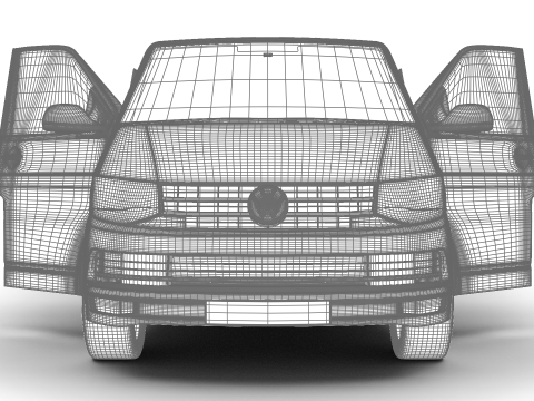 Volkswagen T6 Transporter 2019 HQ 3Dモデル
