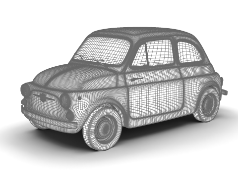 Fiat 500 1959 3D Model