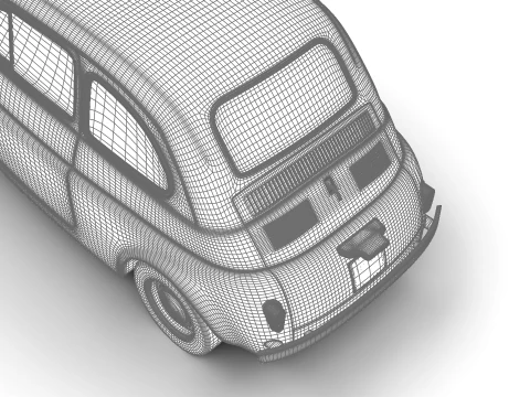 Fiat 500 1959 3D Model