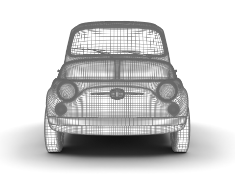 Fiat 500 1959 3D Model
