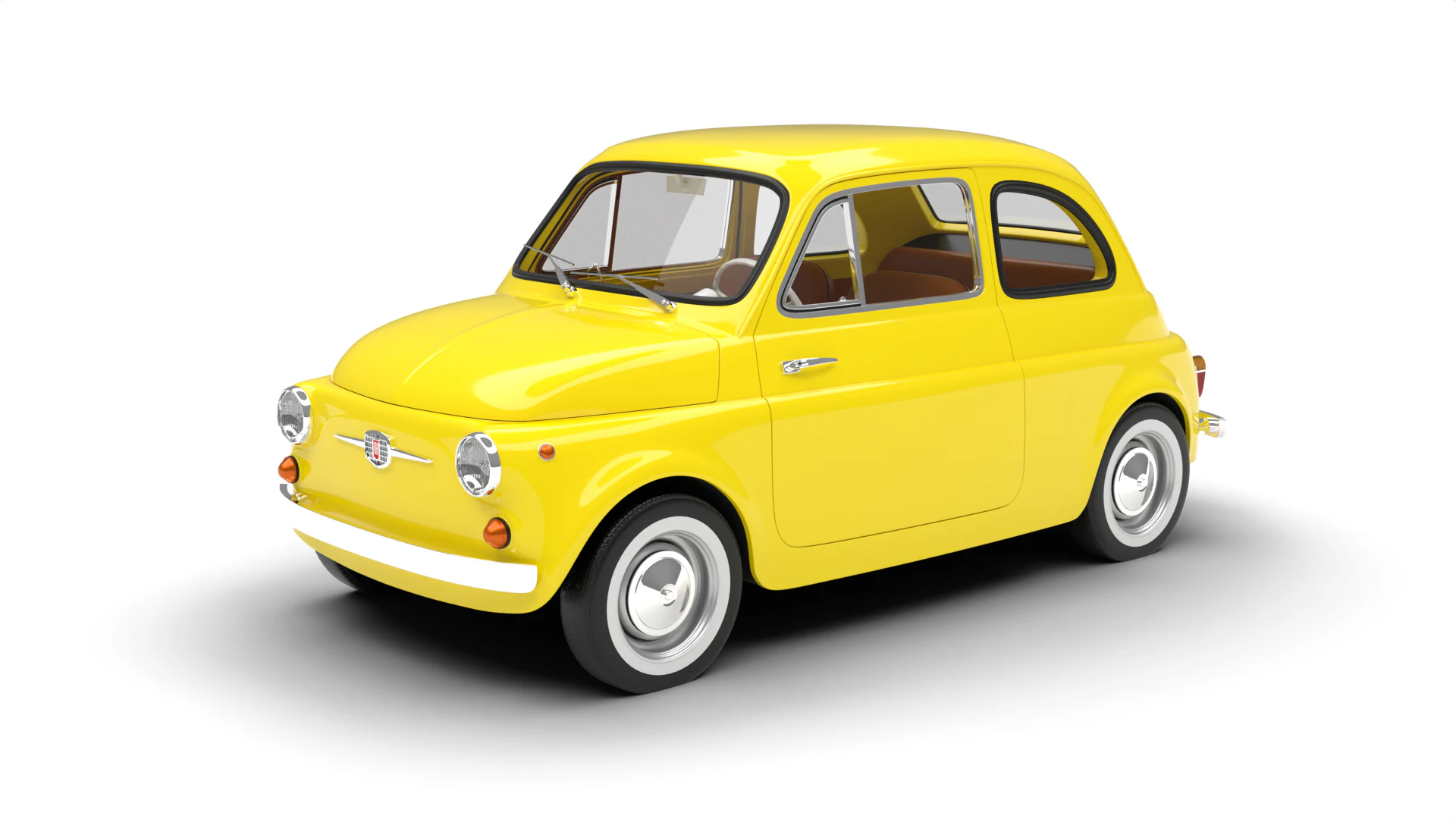 Fiat 500 1959 3D Model .c4d .max .obj .3ds .fbx .stl .blend 