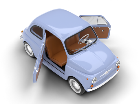Fiat 500 1959 HQ 3D 模型