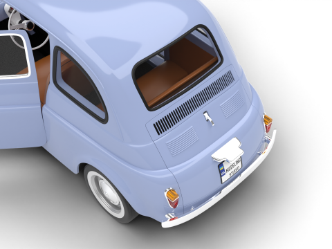 Fiat 500 1959 HQ 3D 模型