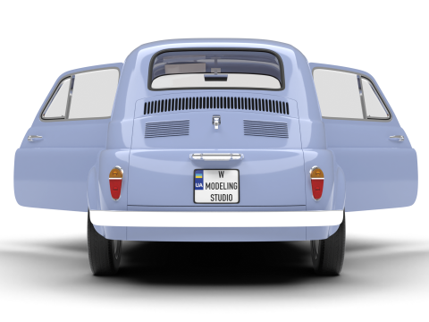Fiat 500 1959 HQ 3D 模型
