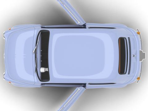 Fiat 500 1959 HQ 3D 模型