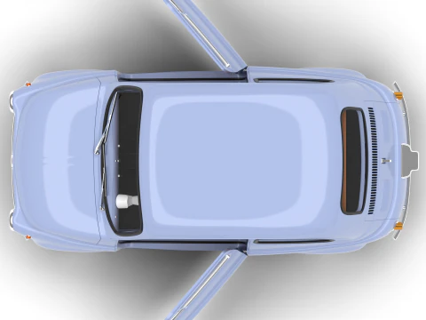 Fiat 500 1959 HQ 3D Model