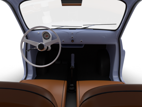 Fiat 500 1959 HQ 3D 模型