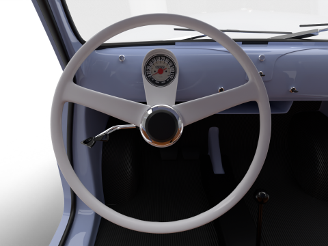 Fiat 500 1959 HQ 3D 模型