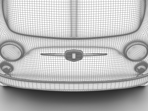 Fiat 500 1959 HQ 3D 模型
